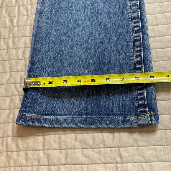 INC DENIM SIZE 10 Women's Blue REGULAR FIT BOOTLEG JEANS MARK ON BACK - Picture 2 of 10